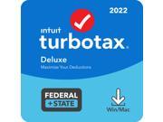 Intuit TurboTax Deluxe Federal & State 2022 PC/MAC Digital