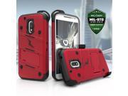 Motorola G4 Plus Case, Zizo [Bolt Series] with FREE [Motorola G4 Plus Screen Protector] Kickstand [Military Grade Drop Tested] Holster Clip - Moto G4