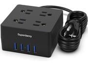 Deals on Superdanny Power Strip Surge Protector Xiaogan 5Ft Cord