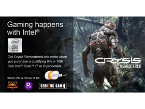 Intel Gift - Crysis Remastered Game Bundle, Redemption Expires: 03/30/21 Intel Gift - Crysis Remastered Game Bundle, Redemption Expires: 03/30/21