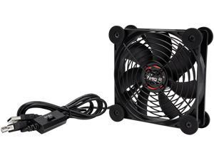 Rosewill RUF-17001 120mm External USB Fan with Adjustable Multi-Speed Controller, Quiet Operation Cabinet Cooling for Computer, Gaming Console, Audio/Video Electronics