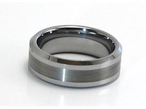 Tungsten Carbide Ring, Satin Finish on the Inside, Comfort Fit
