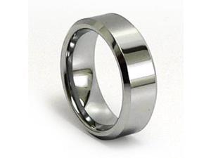 Unisex Tungsten Carbide Ring, Polished, Comfort Fit Unisex Tungsten Carbide Ring, Polished, Comfort Fit