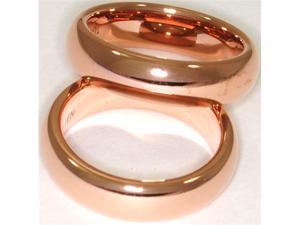 Rose Gold plated, 5.5mm Tungsten Carbide Domed Ring
