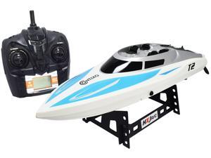 Contixo RC Racing Boat Speedboat Ship T2 | Radio Control Remote Controlled Speed Boat Swimming Pool Toy - Blue Contixo RC Racing Boat Speedboat Ship T2 | Radio Control Remote Controlled Speed Boat Swimming Pool Toy - Blue