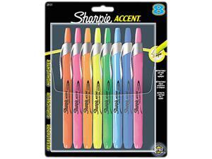 Sharpie Accent Retractable Highlighters Chisel Tip Assorted Colors 8/Set 28101
