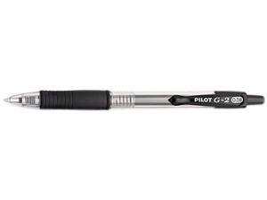 Pilot G2 Premium Retractable Gel Ink Pen Black Ink Ultra Fine Dozen 31277