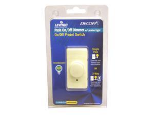Leviton R03-RPI06-1LA Almond Commercial Grade Incandescent IllumaTech™ Rotary Dimmer Leviton R03-RPI06-1LA Almond Commercial Grade Incandescent IllumaTech™ Rotary Dimmer
