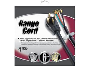 Coleman Cable 09046 6' Black Range Cord Coleman Cable 09046 6' Black Range Cord