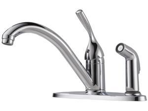 DELTA Classic 300-DST Single Handle Kitchen Faucet with Side Sprayer - Chrome DELTA Classic 300-DST Single Handle Kitchen Faucet with Side Sprayer - Chrome
