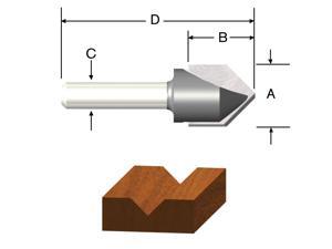 Vermont American 23119 1/2" V Groove Router Bit Vermont American 23119 1/2" V Groove Router Bit