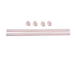 Easy Track RR1024 2 - 24" Wardrobe Rods/Ends - White Easy Track RR1024 2 - 24" Wardrobe Rods/Ends - White