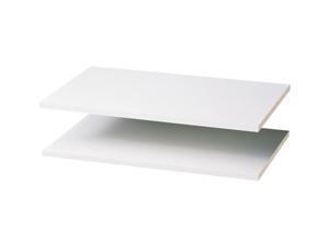 Easy Track RS1423 24 in. Shelves, White - Pack of 2 Easy Track RS1423 24 in. Shelves, White - Pack of 2