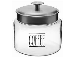 Anchor Hocking 13592ahg18 64 oz. Coffee Montana Jar w SS Lid Anchor Hocking 13592ahg18 64 oz. Coffee Montana Jar w SS Lid