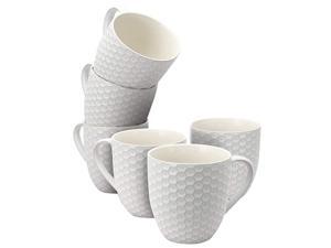 Elama Honeycomb 6-Piece 15 oz. Mug Set, Assorted Colors Elama Honeycomb 6-Piece 15 oz. Mug Set, Assorted Colors