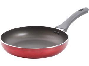 Oster Herscher 12" Non-Stick Aluminum Fry Pan, Translucent Red