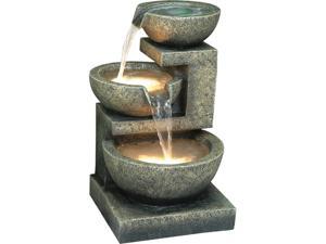 Bowl Fountain with LED Lights