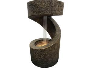 Hi-Line Gift 14" Wodden Fountain with LED