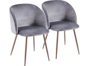 LumiSource Fran Chair - Set Of 2, CH-FRAN WL+GY2