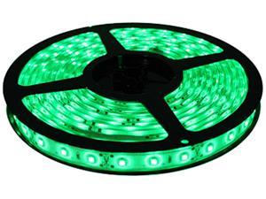 HitLights Non-Waterproof Green SMD3528 LED Light Strip - 300 LEDs, 16.4 Ft Roll, Cut to length - 72 Lumens per foot, Requires 12V DC, IP30