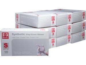 Basic Brand Synthetic Vinyl Exam Gloves 100pcs per Box, 10 Boxes, Small Size Basic Brand Synthetic Vinyl Exam Gloves 100pcs per Box, 10 Boxes, Small Size