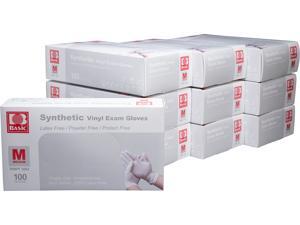 Basic Brand Synthetic Vinyl Exam Gloves 100pcs per Box, 10 Boxes, Medium Size Basic Brand Synthetic Vinyl Exam Gloves 100pcs per Box, 10 Boxes, Medium Size