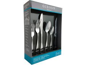 Gibson Home 39776.24 Trillium Plus Stainless Steel 24-Piece Flatware Set Gibson Home 39776.24 Trillium Plus Stainless Steel 24-Piece Flatware Set