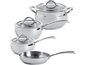 Gibson Oster Derrick Cookware 7pc Stainless Steel Gibson Oster Derrick Cookware 7pc Stainless Steel