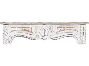 Cedar Crest 305466 White Wood Vintage Wall Shelf Cedar Crest 305466 White Wood Vintage Wall Shelf