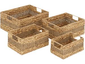 Cedar Crest 306796 Set of 4 Beige Sea Grass Natural Storage Basket Cedar Crest 306796 Set of 4 Beige Sea Grass Natural Storage Basket