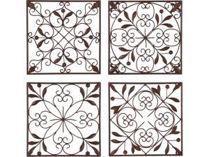 Cedar Crest 306597 Set of 4 Brown Metal Rustic Wall Decor Cedar Crest 306597 Set of 4 Brown Metal Rustic Wall Decor
