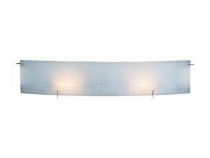 Access Lighting Oxygen Wall & Vanity- 2 Light Chrome Finish w/ Checkered Frosted Glass Chrome Bathroom Lighting Access Lighting Oxygen Wall & Vanity- 2 Light Chrome Finish w/ Checkered Frosted Glass Chrome Bathroom Lighting