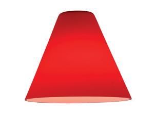 Access Lighting Inari Silk Contemporary Red Glass Shade