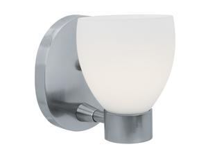 Access Lighting Frisco Wall & Vanity - 1 Light Brushed Steel Finish w/ Opal Glass Bathroom Lighting Access Lighting Frisco Wall & Vanity - 1 Light Brushed Steel Finish w/ Opal Glass Bathroom Lighting