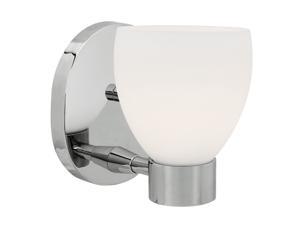Access Lighting Frisco Wall & Vanity - 1 Light Chrome Finish w/ Opal Glass Bathroom Lighting Access Lighting Frisco Wall & Vanity - 1 Light Chrome Finish w/ Opal Glass Bathroom Lighting