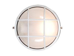 Access Lighting 20296-WH/FST Nauticus Wet Location Bulkhead - 1 Light White Finish w/ Frosted Glass
