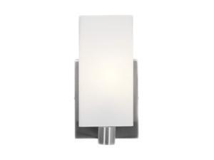 Access Lighting 50175-BS-OPL Archi 1 Light Brushed Steel Vanity Wall Light in Opal Access Lighting 50175-BS-OPL Archi 1 Light Brushed Steel Vanity Wall Light in Opal