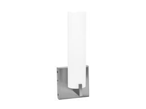 Access Lighting Oracle Wall & Vanity - 1 Light Brushed Steel Finish w/ Opal Glass Brushed Steel Bathroom Lighting Access Lighting Oracle Wall & Vanity - 1 Light Brushed Steel Finish w/ Opal Glass Brushed Steel Bathroom Lighting