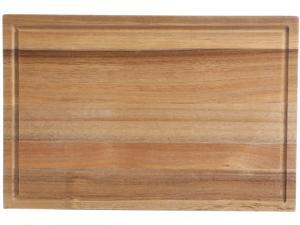 Kenmore Kenosha 24 in x 16 in Acacia Wood Cutting Board with Groove Handles