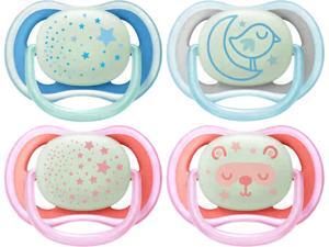 Philips Avent Ultra Air Nighttime Pacifier, 6-18 Months, Various Colors, 2-pack, SCF376/20 Philips Avent Ultra Air Nighttime Pacifier, 6-18 Months, Various Colors, 2-pack, SCF376/20