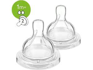 Philips Avent Anti-colic Baby Bottle Slow Flow Nipple, 2pk, SCF422/27