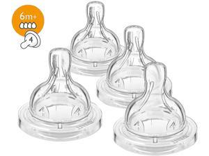 Philips Avent Anti-colic Baby Bottle Fast Flow Nipple, 4pk, SCF424/47
