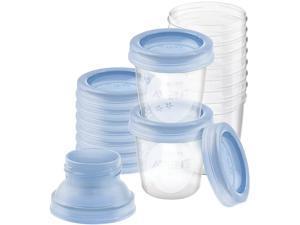 Philips Avent Breast Milk Storage Cups And Lids, 10 6oz Containers, SCF618/10