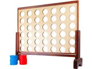 Monoprice Giant Four-in-a-Row For Tailgating, Bbqs, Camping, Outdoor Events, And Much More - Pure Outdoor Collection