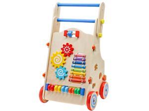 ubesgoo Adjustable Wooden Baby Activity Walker Toddler Learn-to-Walk Cart Kid Push Toys ubesgoo Adjustable Wooden Baby Activity Walker Toddler Learn-to-Walk Cart Kid Push Toys