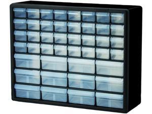 Akro-Mils Storage Cabinets 44 Drawers 20"x6-3/8"x15-13/16" BK/GY 10144 Akro-Mils Storage Cabinets 44 Drawers 20"x6-3/8"x15-13/16" BK/GY 10144
