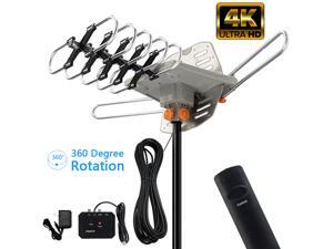 TV Antenna Amplified 150miles Long Range Outdoor HDTV Digital Rotating with Pole TV Antenna Amplified 150miles Long Range Outdoor HDTV Digital Rotating with Pole