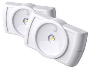 Mr Beams MB852 Wireless Motion Sensing 35 Lumen LED Slim Task Light, White, 2-Pack