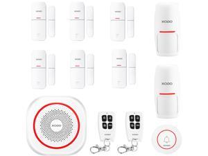 XODO PK5 Wifi Smart Home Surveillance Security System Kit - Doorbell - PIR Motion Sensor - Door/Window Alarm Sensor -  Siren Alarm - Bundle Kit