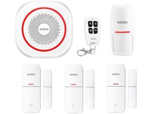 XODO PK6 Wifi Smart Home Surveillance Security System Kit - PIR Motion Sensor - Door/Window Alarm Sensor -  Siren Alarm - Bundle Kit
